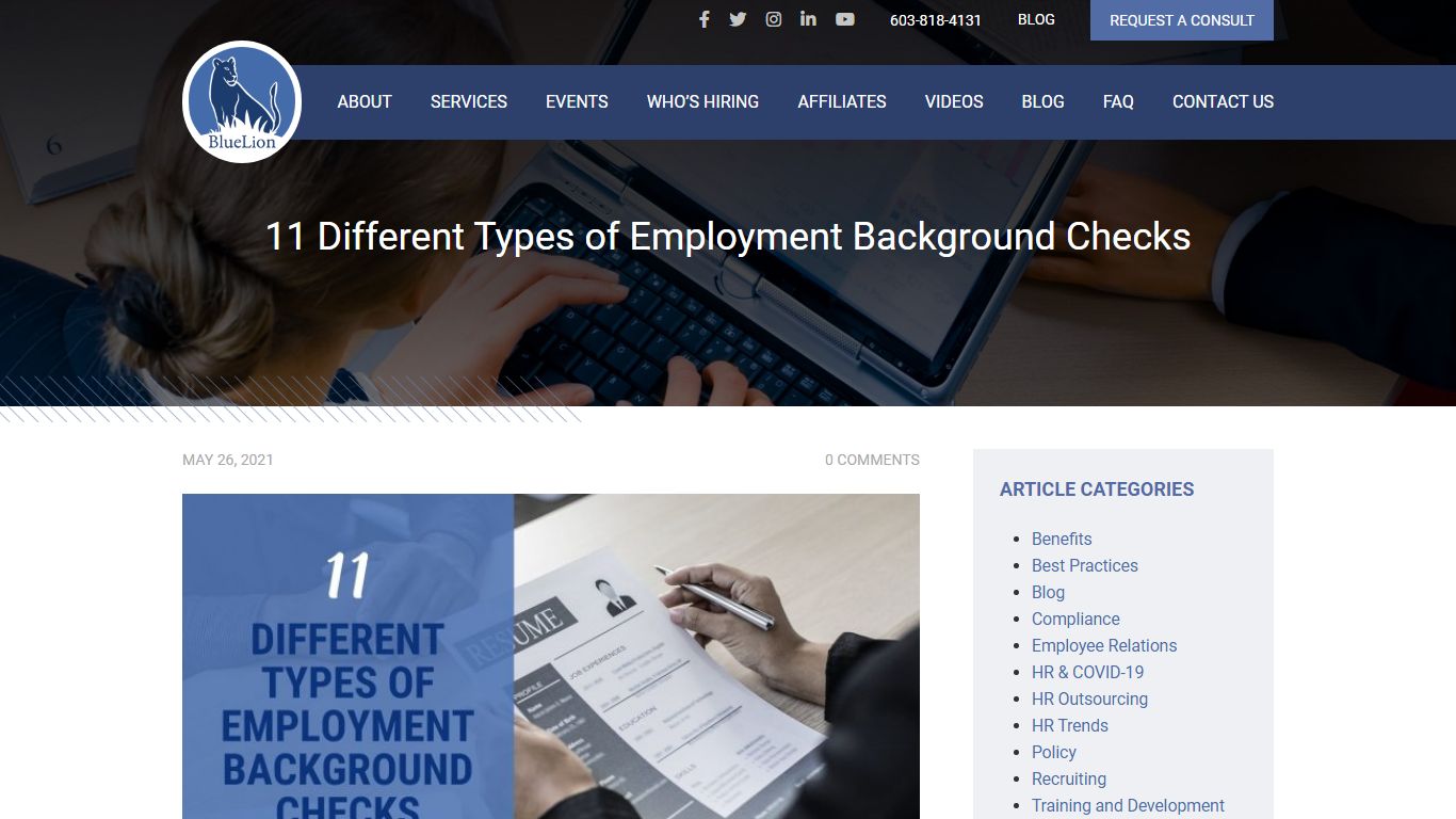 11 Different Types of Employment Background Checks - Blue Lion